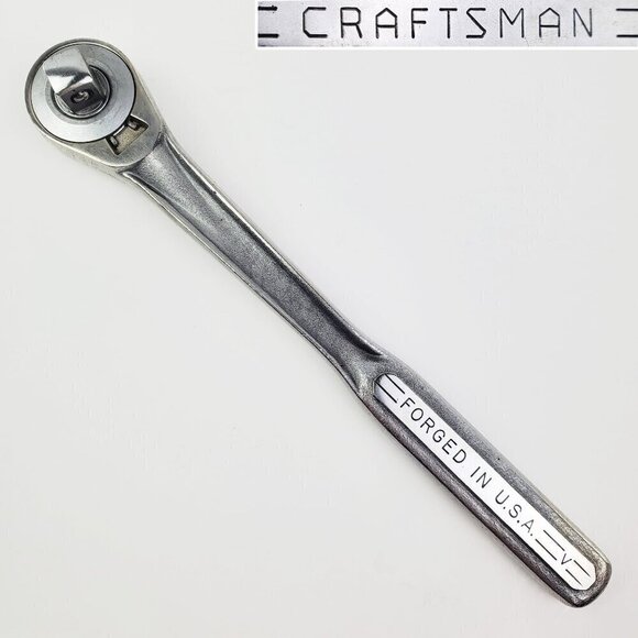 Craftsman Vintage Socket Wrench 1/2" Drive USA V Series Pull-Off Release 10" - Picture 1 of 10
